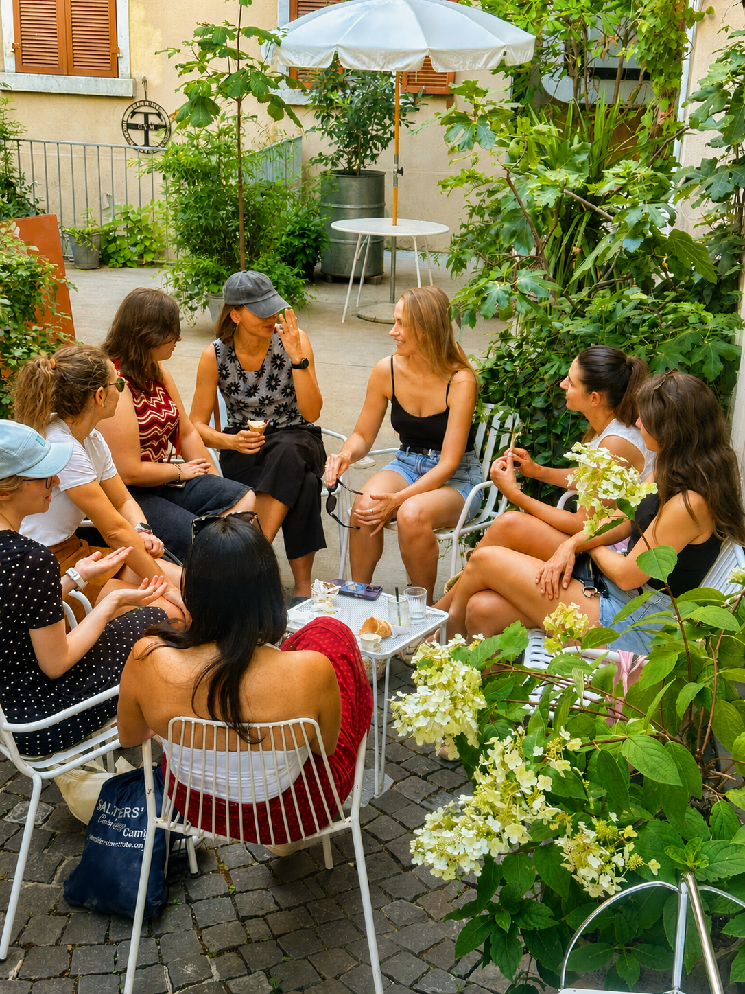 Playhard girls together at a Zurich gathering